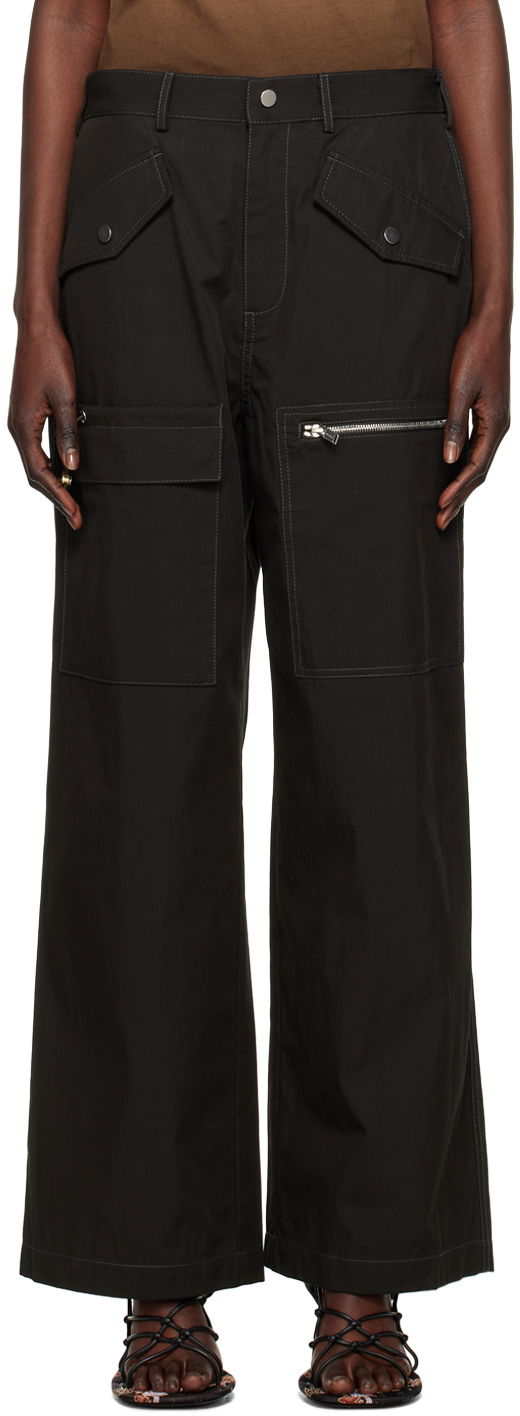 Штани Dion Lee Slouchy Cargo Pants чорний | C2113R23
