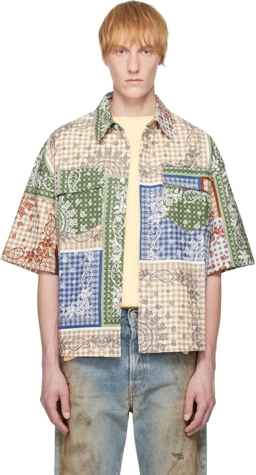 Сорочка Rhude Rhude Bandana Boxy Work Shirt Різнокольоровий | RHSS25SR05217