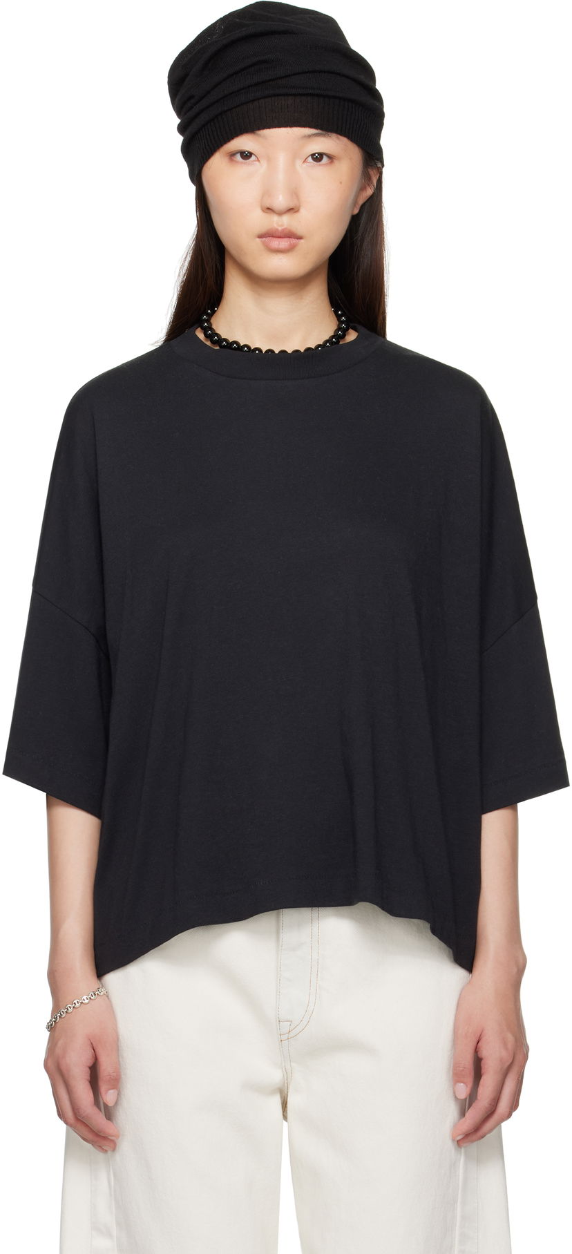 Футболка Fear of God Fear of God ESSENTIALS Boxy T-Shirt чорний | 125SP255890FW