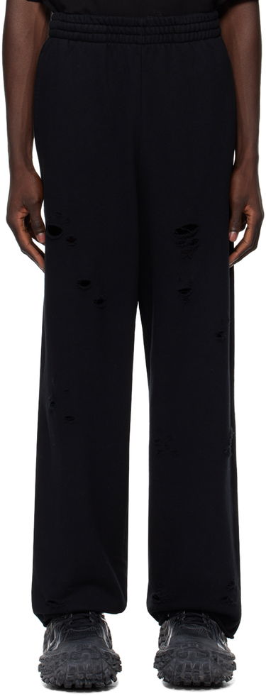Спортивні штани We11done We11done Distressed Sweatpants чорний | WD-TA1-24-812-U-BK, 0