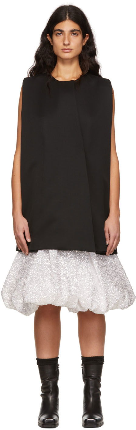 плаття We11done Wool Sleeveless Mini Dress чорний | WD-OP1-22-102-W-BK