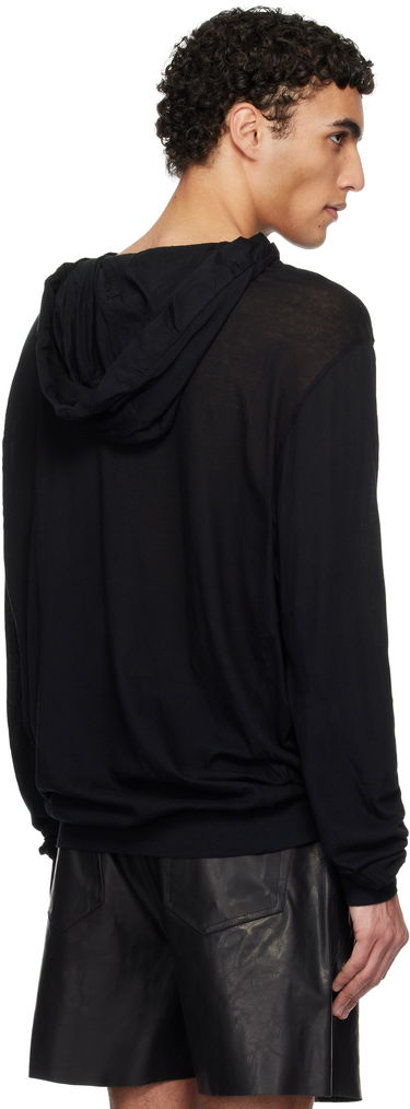 Світшоти Rick Owens Rick Owens Hollywood Unstable Cotton Hoodie чорний | RU01E5282 UC, 2