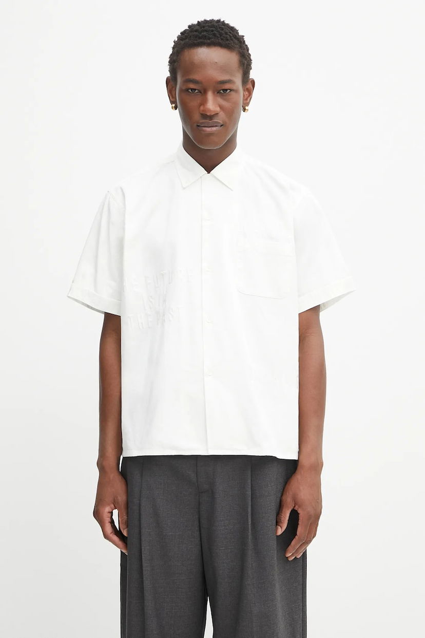 Сорочка Human Made Human Made Woven Relaxed Fit Button-Down Shirt білий | HM29SH022