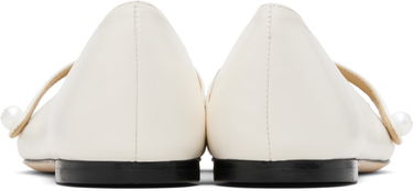 Кросівки та взуття Jimmy Choo Jimmy Choo Elisa Ballerina Flats білий | ELISA FLAT, 1