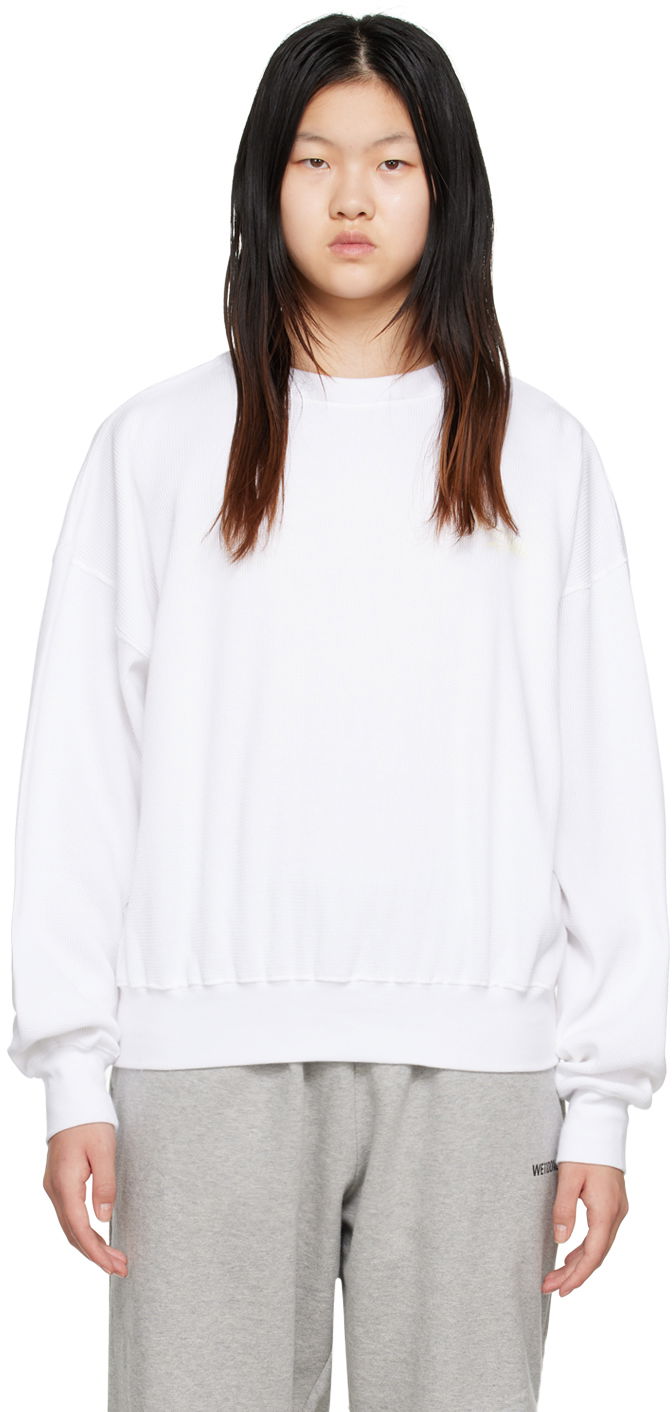 Cветр We11done Crewneck Sweatshirt білий | WD-TS3-22-798-U-WH