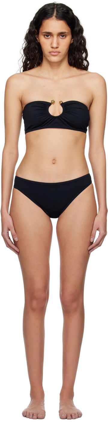 Купальники Bottega Veneta Knot Ring Bikini чорний | 772837 V2RN0