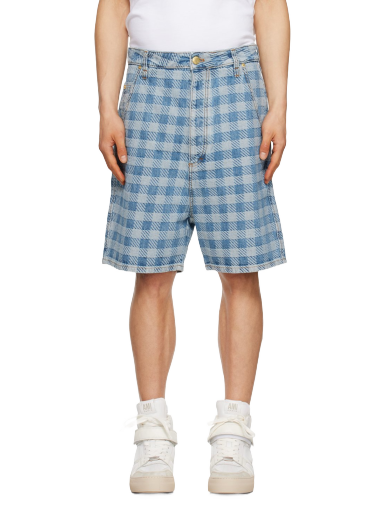 Шорти AMI Alex Denim Shorts Синій | HSO600.DE0010