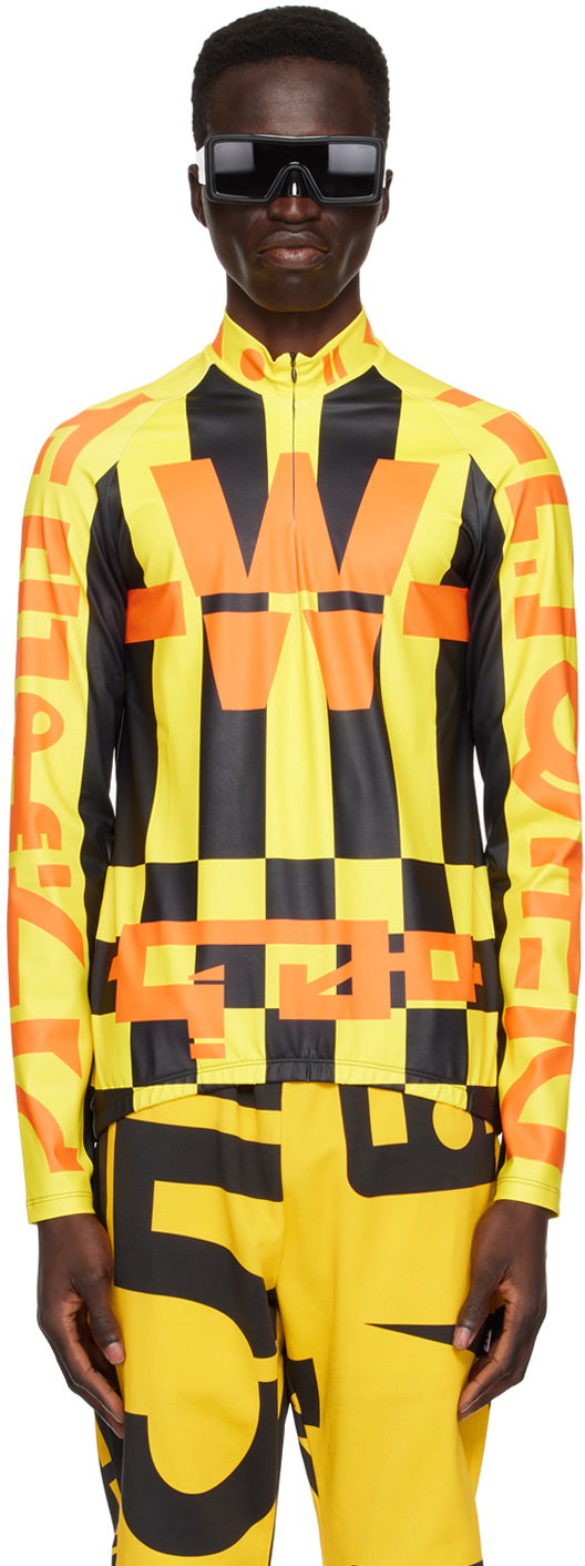 Джерсі Walter Van Beirendonck Walter Van Beirendonck Cosmic Dancer Bike Long Sleeve T-Shirt Жовтий | 7001