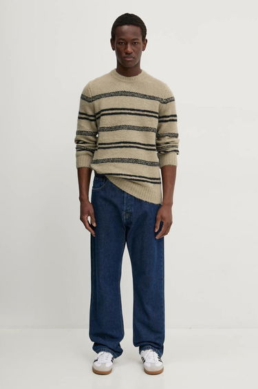Cветр Samsoe Samsoe Samsoe Samsoe SAARIN Striped Wool Sweater бежевий | M24300098, 4