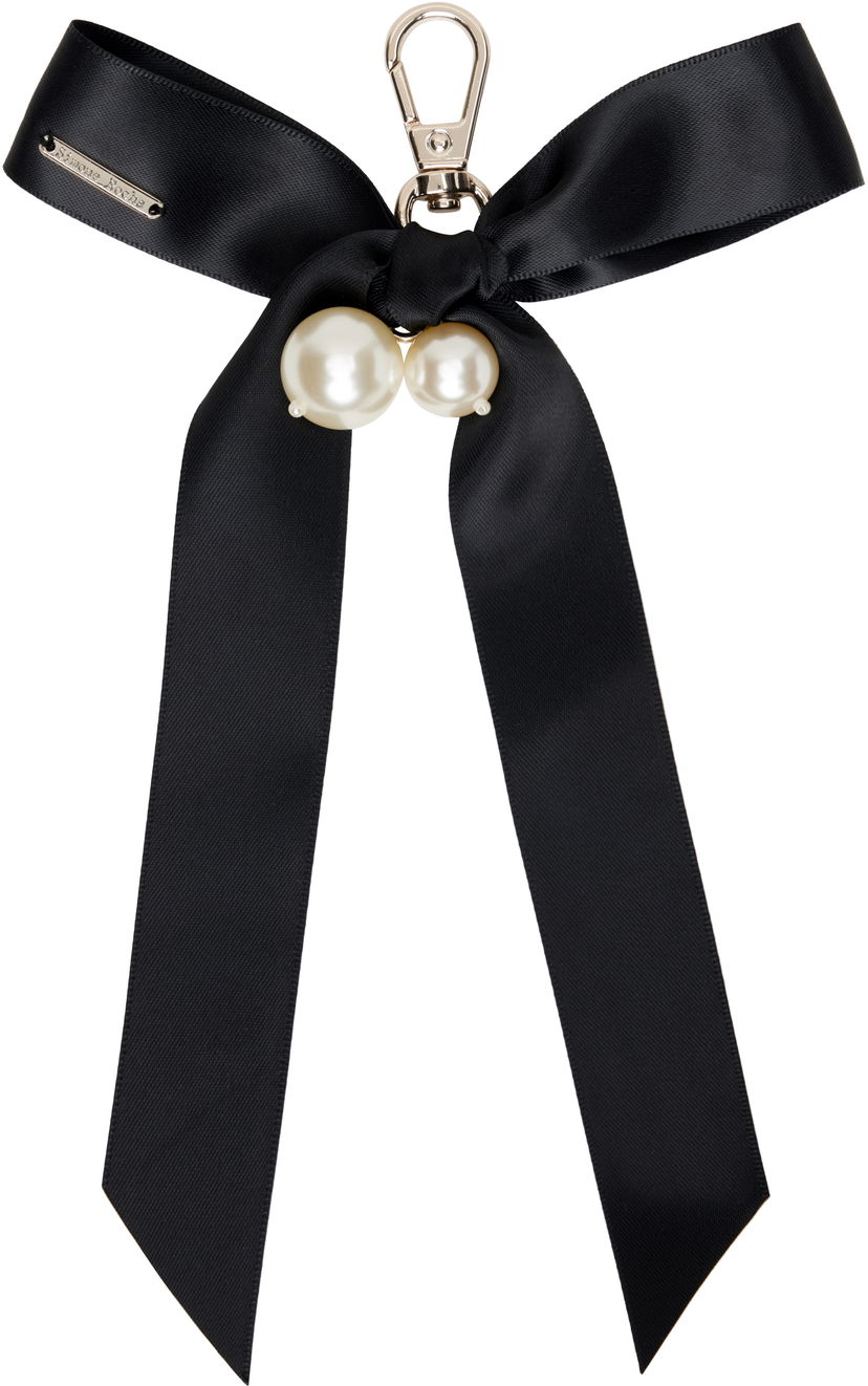 Брелоки Simone Rocha Simone Rocha Bow & Pearl Bag Charm Keychain чорний | KEYCHAIN3 0904