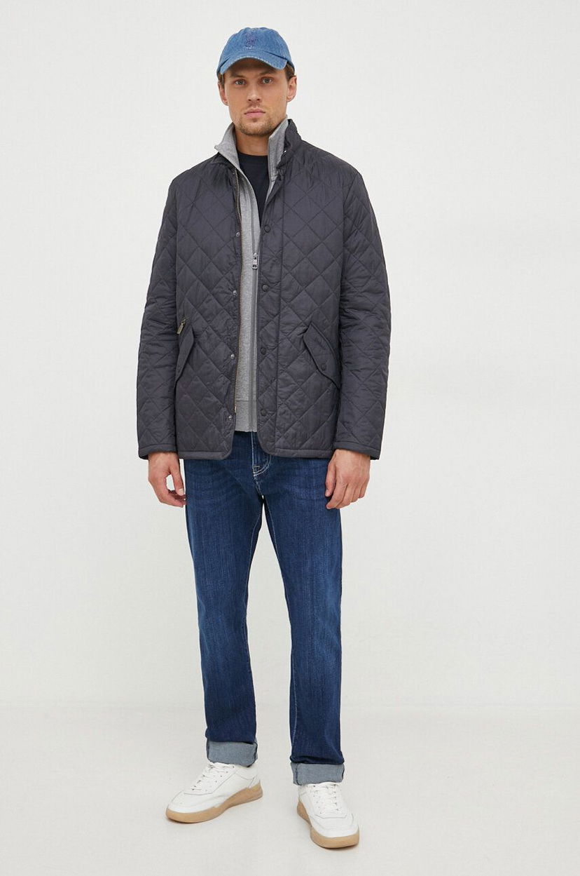 Пуховик Barbour Quilted Jacket чорний | MQU0007