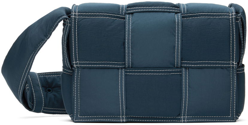 Сумка Bottega Veneta Bottega Veneta Small Padded Tech Cassette Bag Синій | 795675 V4GT1 3493