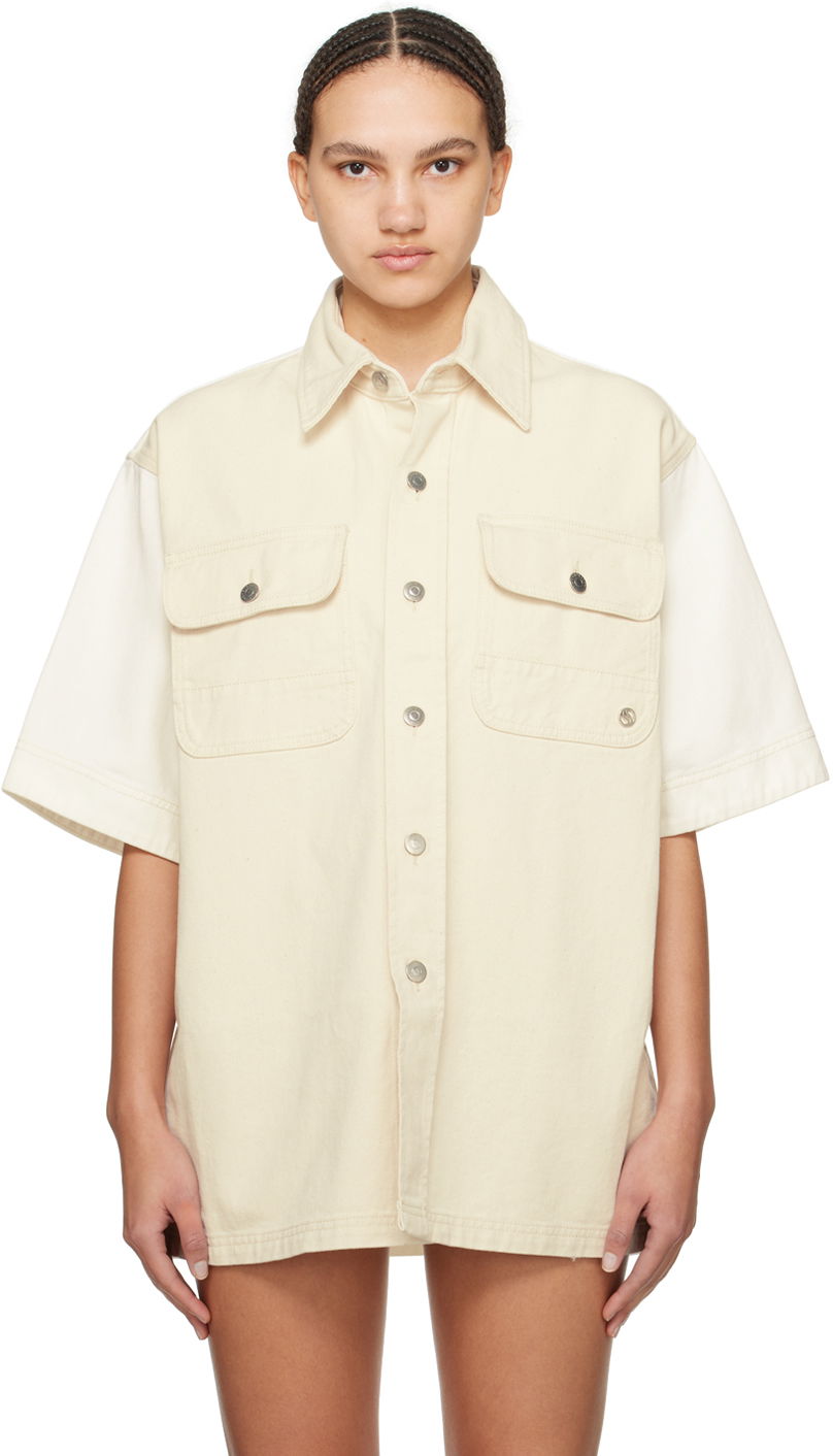 Сорочка Stella McCartney Stella McCartney Workwear Denim Shirt бежевий | 6D02513SPH57