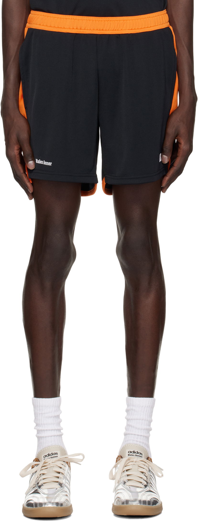 Шорти Wales Bonner Wales Bonner Home Jersey Shorts чорний | US25JE21-PL04-999 TECHNICAL JRSY