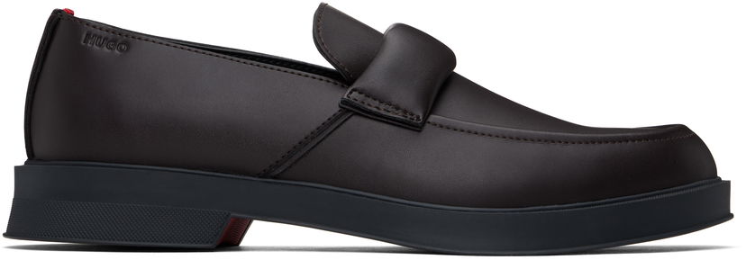 Догляд за взуттям BOSS Hugo Embossed-Logo Loafers Коричневий | 50536253