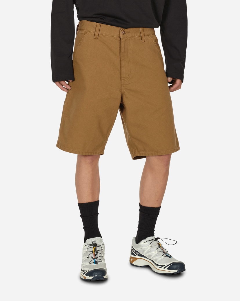 Штани і джинси Carhartt WIP Single Knee Short Hamilton Brown Сірий | I027942_HZ_02