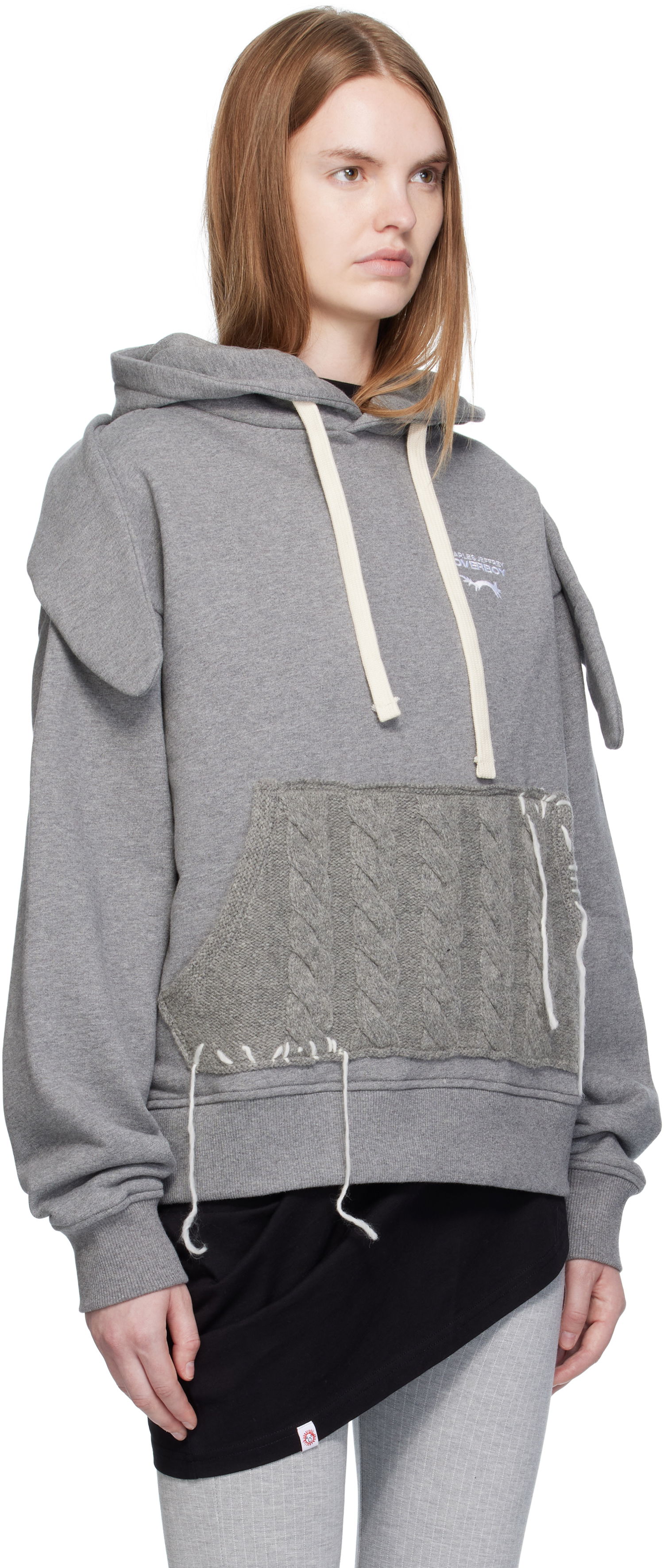 Світшоти Charles Jeffrey Loverboy Charles Jeffrey LOVERBOY Patch Rabbit Ears Hoodie Сірий | 52081002, 1