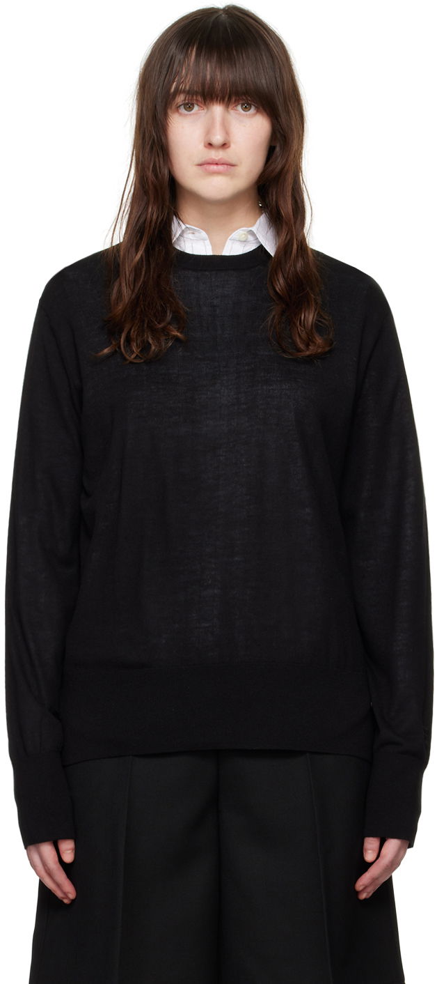 Cветр TOTEME Crewneck Knit Sweater чорний | 243-WRT0346-YA0084