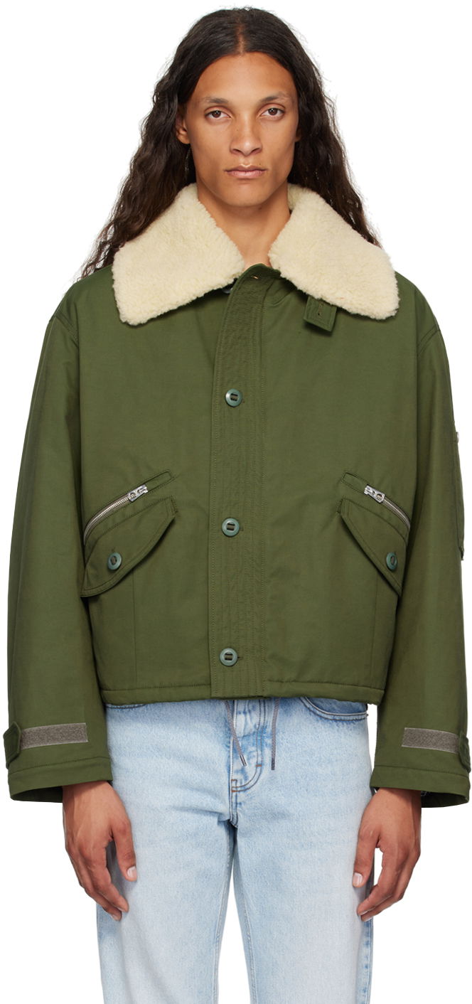 Куртка KENZO Green Paris Army Flight Jacket Зелений | FE65BL1499OB