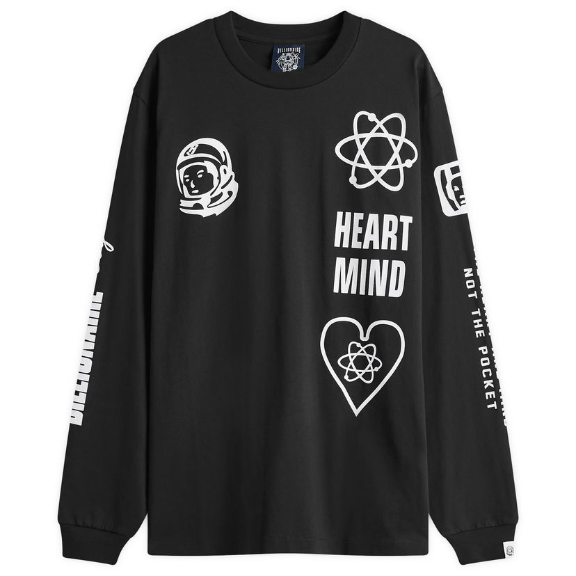 Футболка BILLIONAIRE BOYS CLUB Multi Print Long Sleeve T-Shirt чорний | B24456-BLK