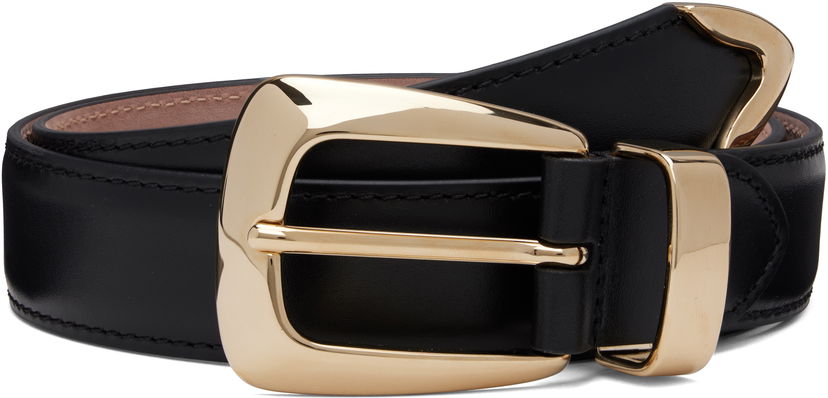 Ремені Khaite KHAITE Benny Leather Belt чорний | 10013-763