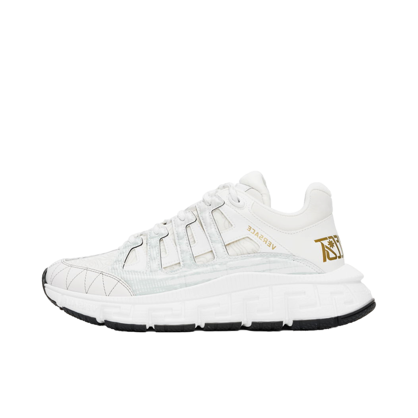 Кросівки та взуття Versace Trigreca Sneakers "White & Gold" білий | DSU8094 D18TCG
