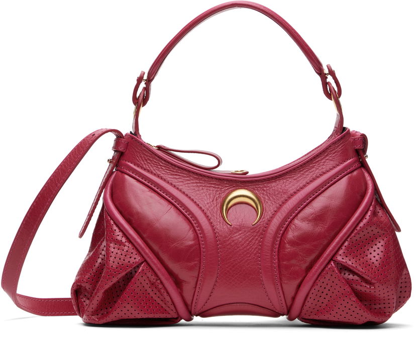 Сумочка Marine Serre Marine Serre Futura Mini Leather Bag Рожевий | WBA006A RLEA0023