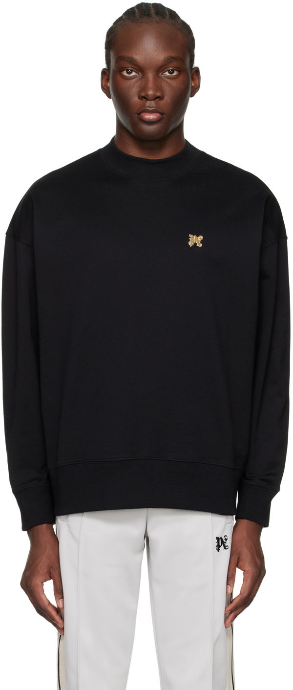 Світшоти Palm Angels Plaque Sweatshirt чорний | PMBA074R24FLE0111076