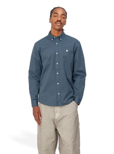 Сорочка Carhartt WIP L/S Madison Shirt "Ore / Wax" темно-синій | I023339_1RE_XX