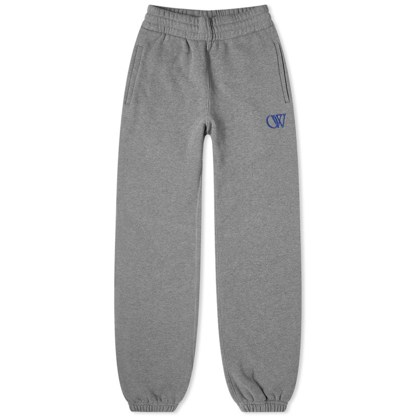 Спортивні штани Off-White Flock Cuff Sweatpant Сірий | OWCH006S24FLE0010846