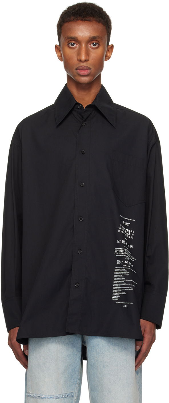 Сорочка Maison Margiela Poplin Shirt чорний | SH0DT0014 M35152