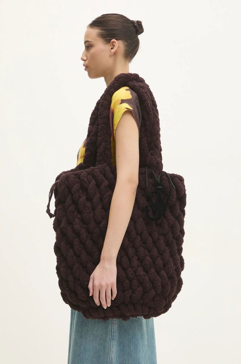 сумка-тоут JW Anderson JW Anderson XL Blanket Shopper Bag Коричневий | HB0654.YN0362.685