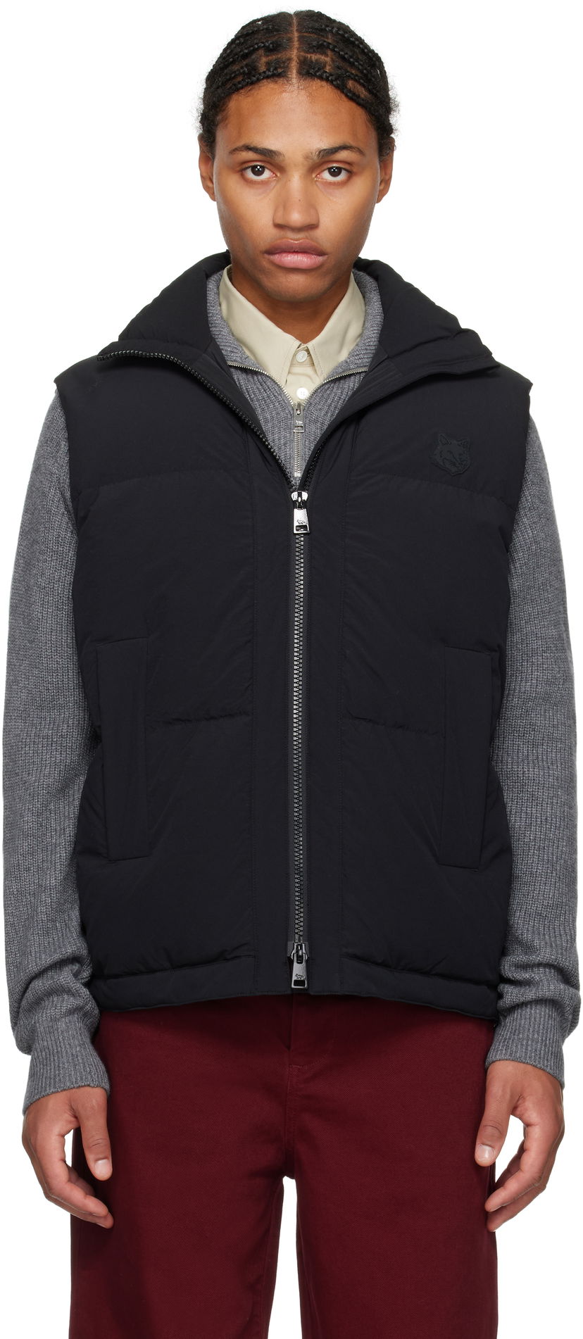 Жилет MAISON KITSUNÉ Sleeveless Down Puffer Vest чорний | NM02202WQ4032