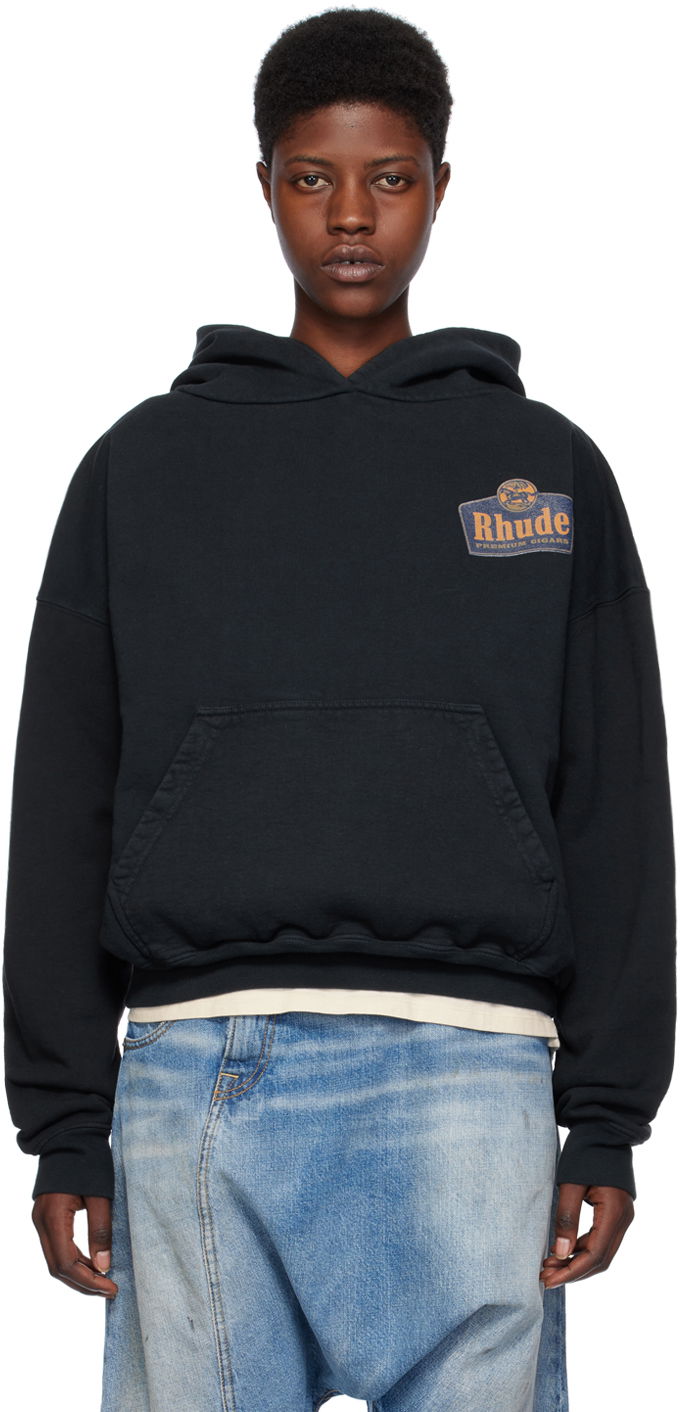 Світшоти Rhude Grand Cru Hoodie чорний | RHPS24HO02012610
