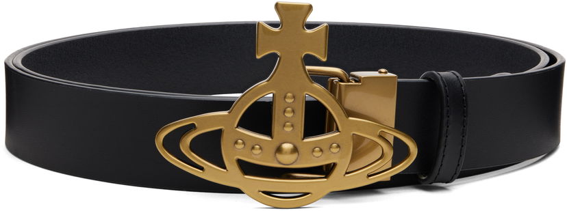 Ремені Vivienne Westwood Vivienne Westwood Orb Buckle Belt чорний | 82010072U-L00CH-