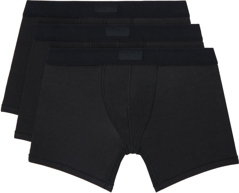 Боксери SKIMS Three-Pack Cotton Boxer Briefs чорний | BO-BBR-5635M