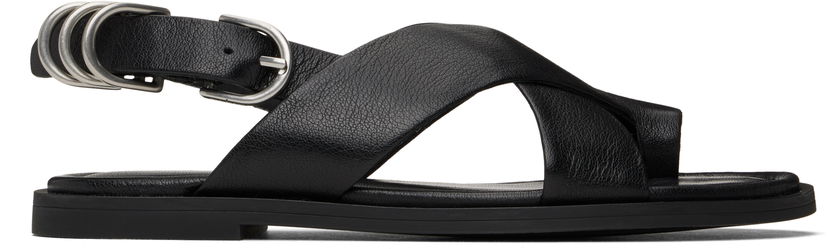 Одяг rag & bone rag & bone Gia Leather Crossover Sandals чорний | WFF25SF1004LE04