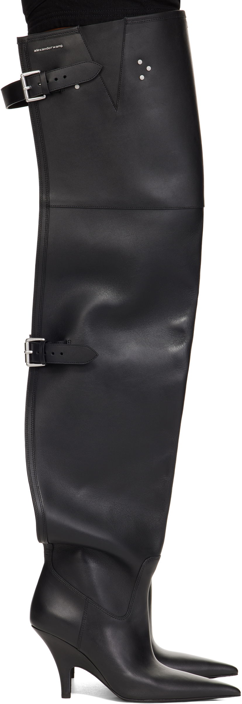Кросівки та взуття Alexander Wang Diablo Open Back Boots чорний | 30324B036