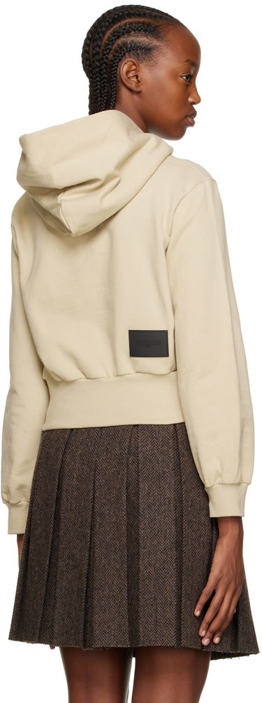 Світшоти We11done Printed Cropped Hoodie бежевий | WD-TH3-22-865-W-BG, 2