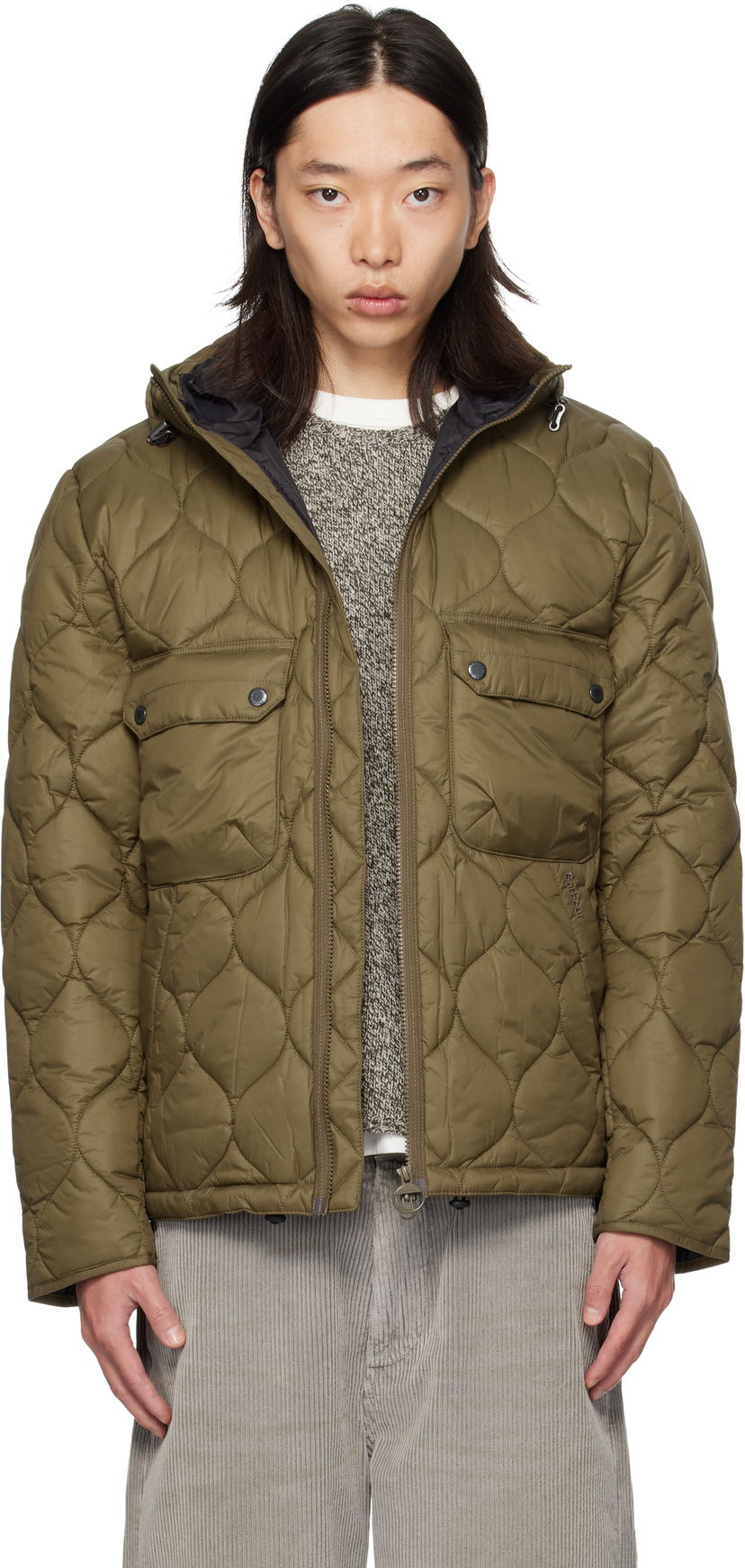 Куртка Barbour Barbour Re-Engineered Spey Hooded Quilted Jacket Зелений | MQU1857SN71