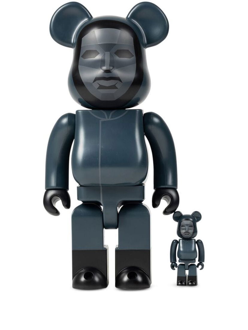 Колекційний Medicom Toy Squid Game BE@RBRICK 100% and 400% figure set - Blue чорний | 453095660262219435348