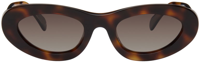Сонцезахисні окуляри Anine Bing ANINE BING Roma Oval Sunglasses Коричневий | A-12-10090-TTI3