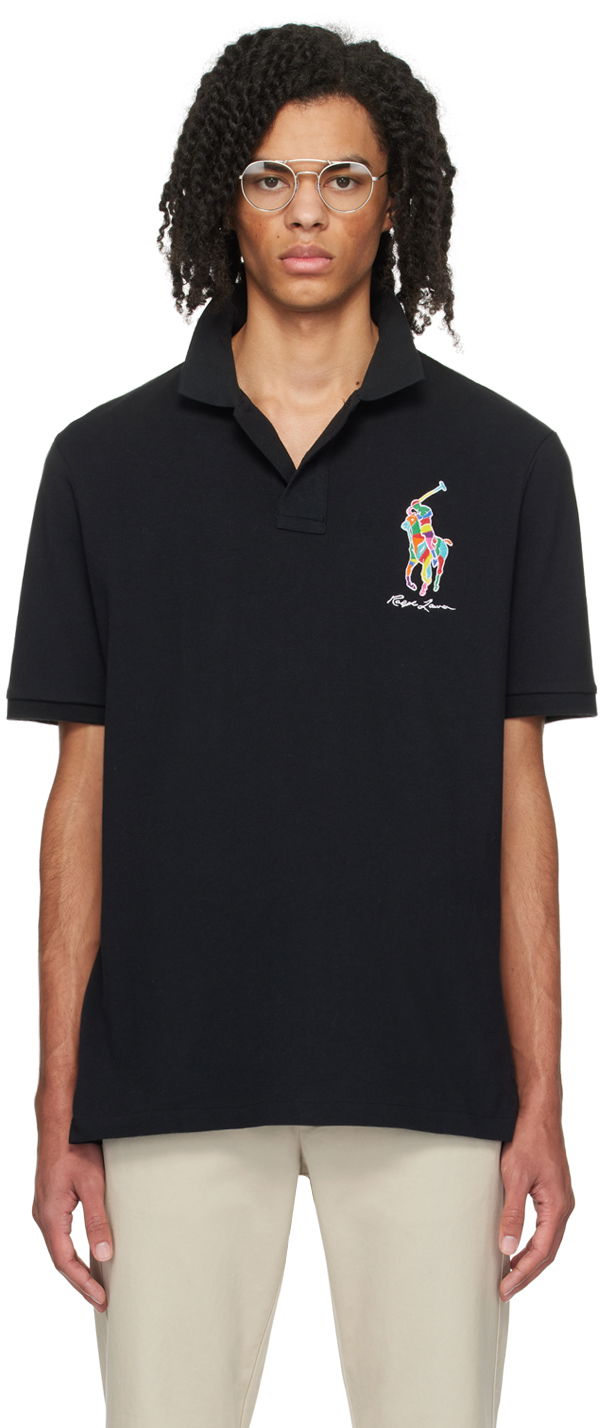 Сорочка поло Polo by Ralph Lauren Classic Big Pony Polo Tee чорний | 710926413003