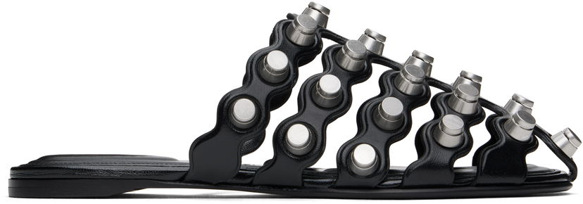Кросівки та взуття Alexander Wang Alexander Wang Rexa Cage Slide Sandals чорний | 30125M014