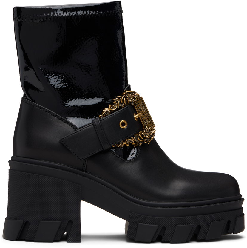 Кросівки та взуття Versace Sophie Baroque Buckle Boots чорний | E79VA3S80_EZSC73