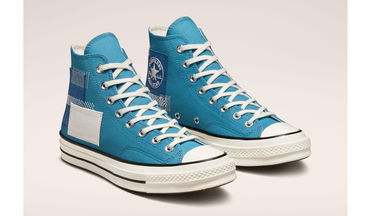 Кросівки та взуття Converse Chuck 70 High Patchwork Синій | A00733C, 3