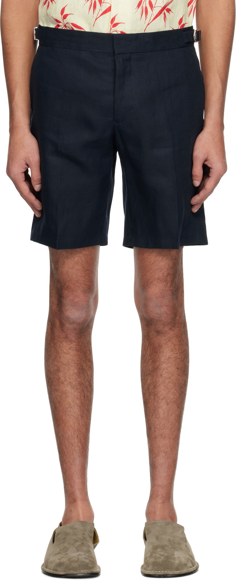Шорти Orlebar Brown Orlebar Brown Norwich Italian Linen Shorts темно-синій | 280080