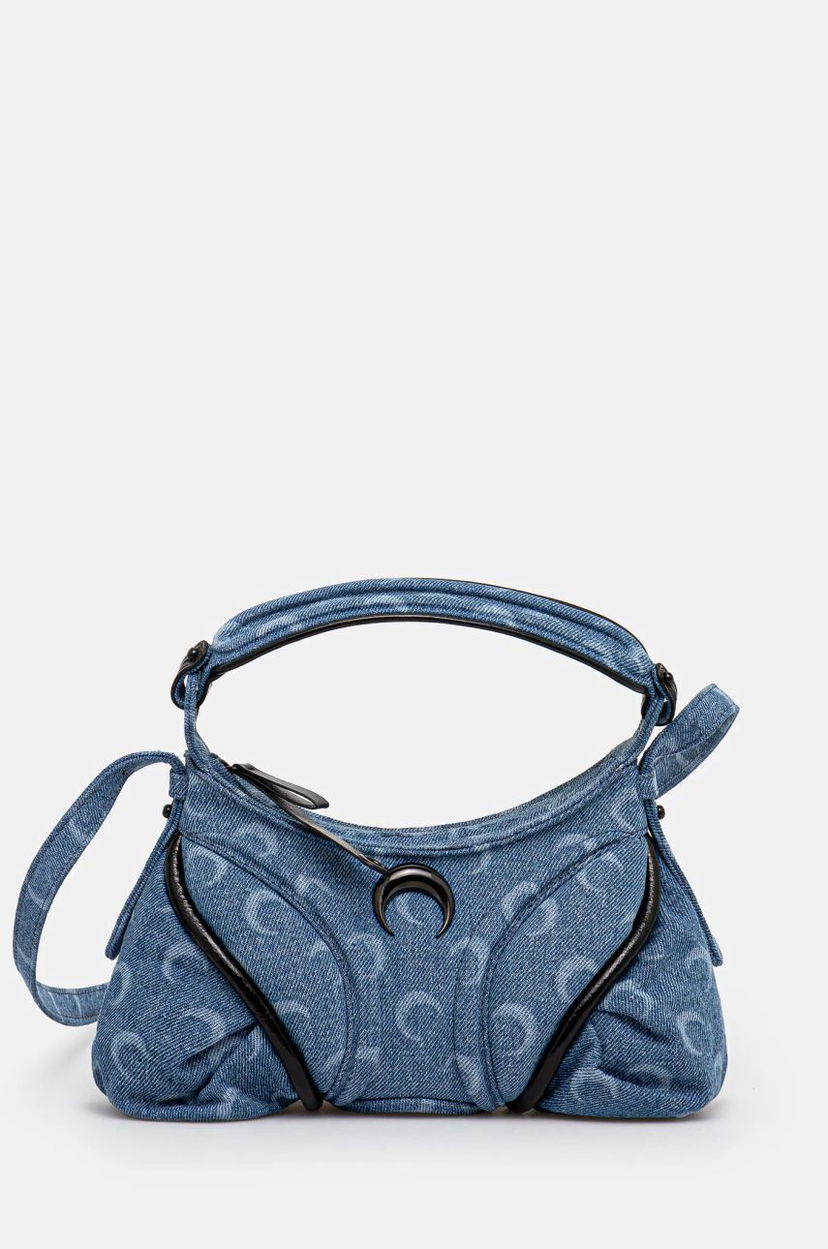 Сумка Marine Serre Denim Mini Shoulder Bag Синій | WBA006A.CDEN0001