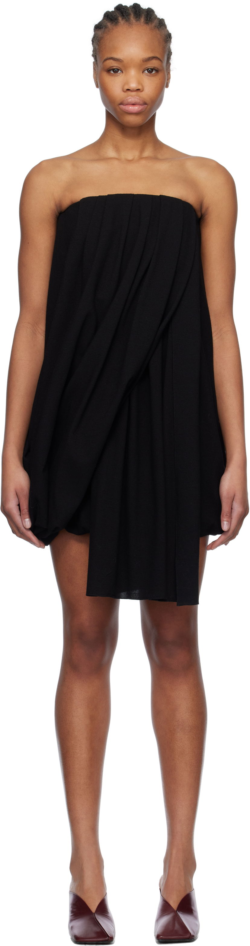 плаття JW Anderson JW Anderson Draped Bustier Minidress чорний | DR0464-PG1797