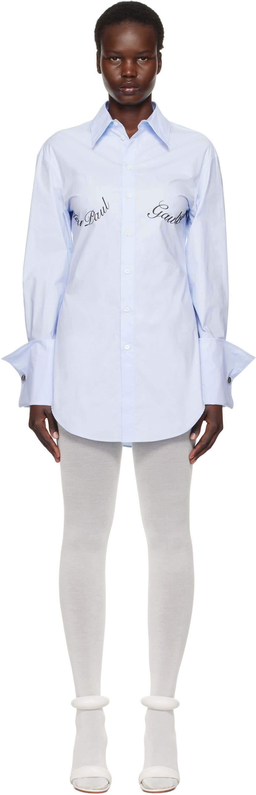 Сорочка Jean Paul Gaultier Jean Paul Gaultier Print Shirt Синій | 25/33-F-CH088I-C071-52